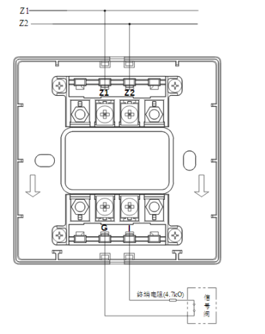 辽宁海湾GST-LD-8300B输入模块常闭无源触点接线图
