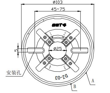 DZ-03定位底座 辽宁海湾底座